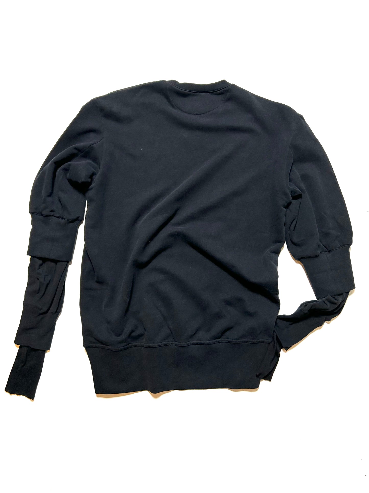 Ann Demeulemeester AW2018 'Triple Sweatshirt' XS