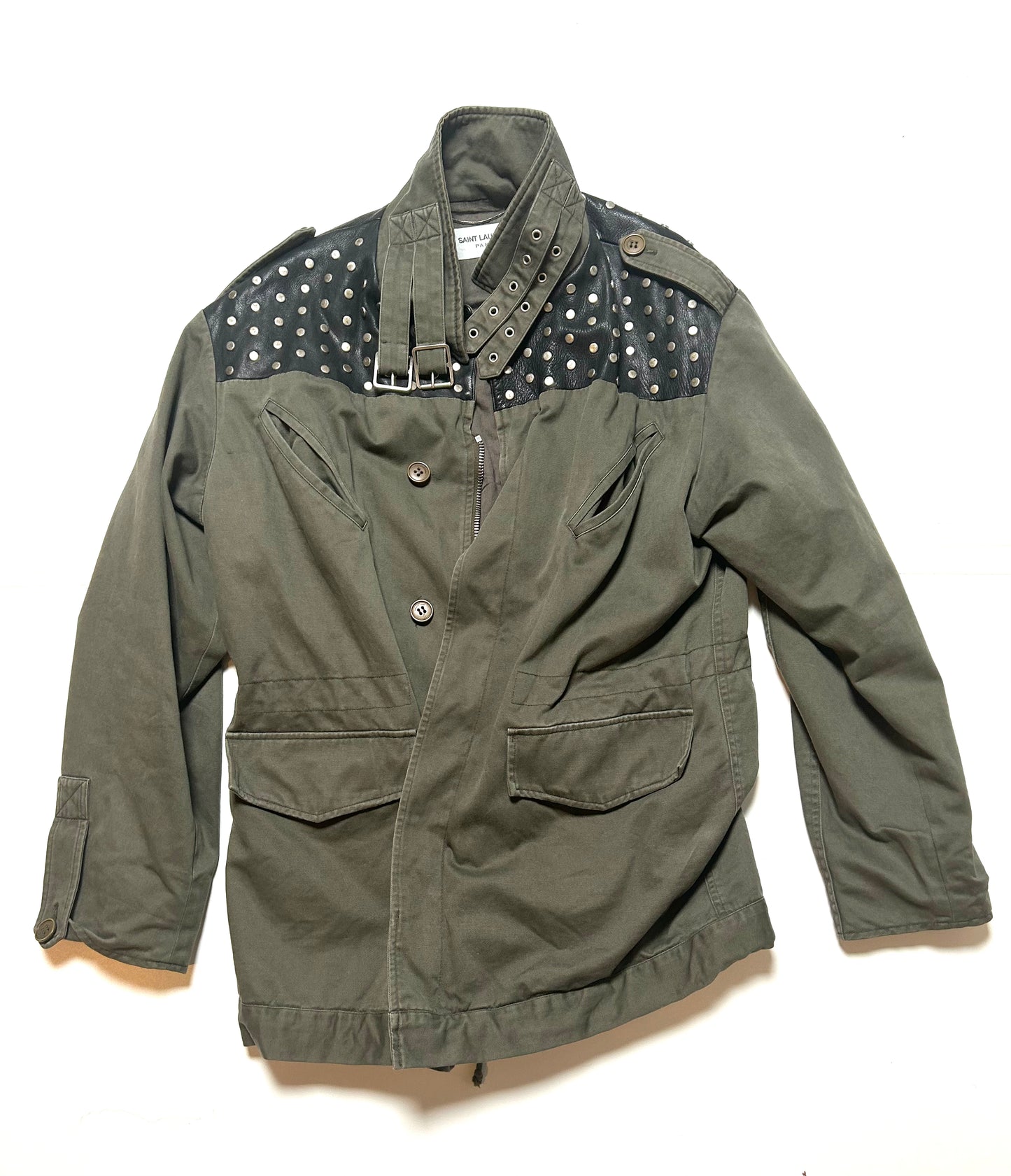 Saint Laurent FW2014 Studded parka 48