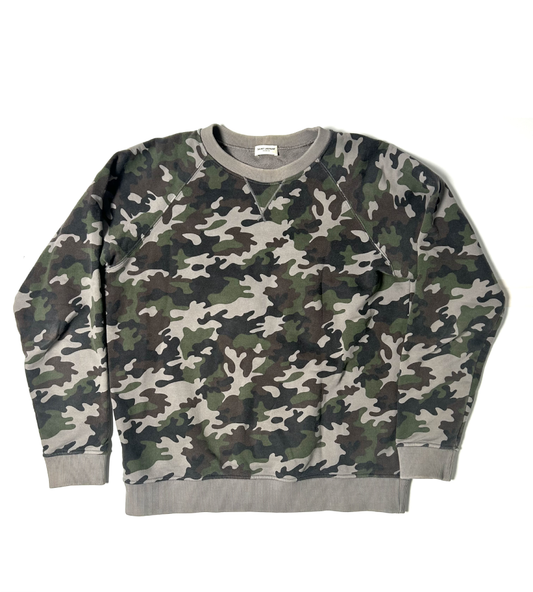 Saint Laurent 2014 Camo Sweatshirt XXL